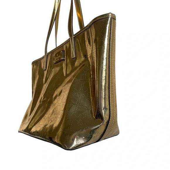 Kate Spade Gold Tote Bag - Picture 4 of 9